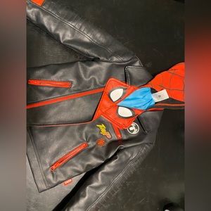 Spiderman leather jacket 4T